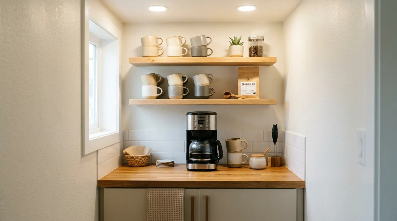 Use lighting that makes the corner feel cozy